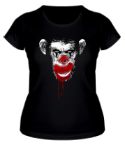 Женская футболка Злой клоун обезьяна