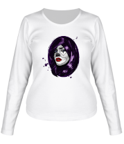 Женская футболка длинный рукав Клоун девушка фото