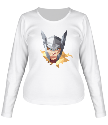 Женская футболка длинный рукав Geometric Thor