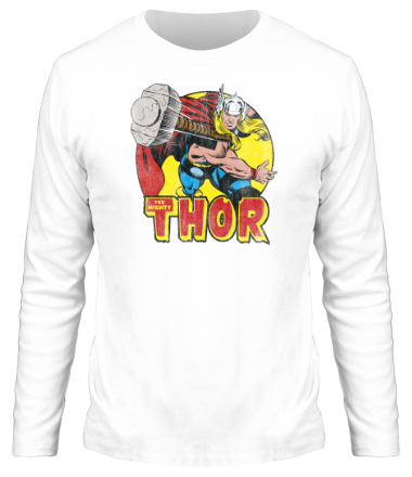 Мужская футболка длинный рукав Thor Springs Into Action