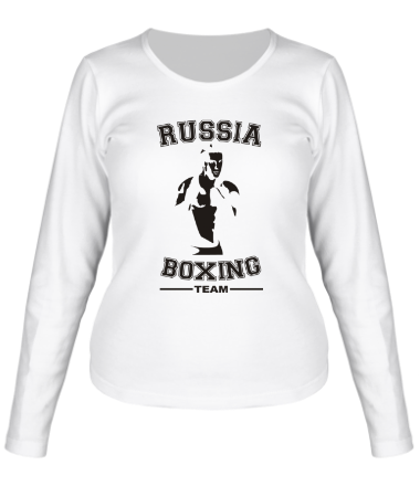 Женская футболка длинный рукав Box Team