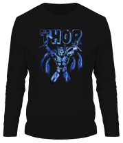 Мужская футболка длинный рукав Электрический Thor фото