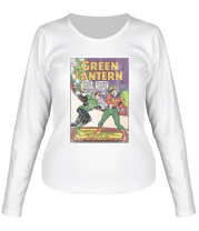 Женская футболка длинный рукав Зеленый Фонарь обложка фото