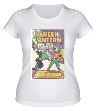 Женская футболка Зеленый Фонарь обложка