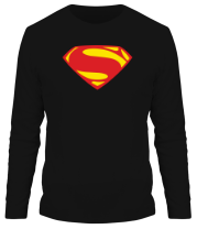 Мужская футболка длинный рукав Superman new logo фото