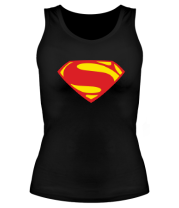 Женская майка борцовка Superman new logo