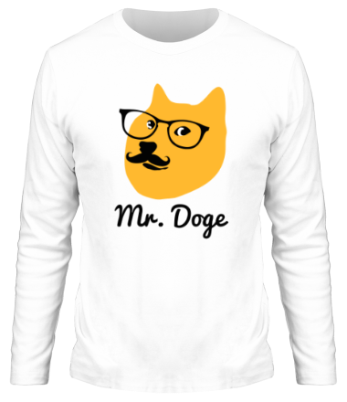Мужская футболка длинный рукав Mr. Doge