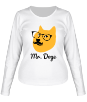 Женская футболка длинный рукав Mr. Doge