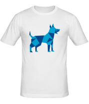 Мужская футболка Абстрактная собака фото