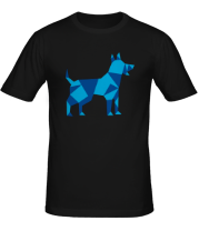 Мужская футболка Абстрактная собака