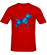Мужская футболка Абстрактная собака фото