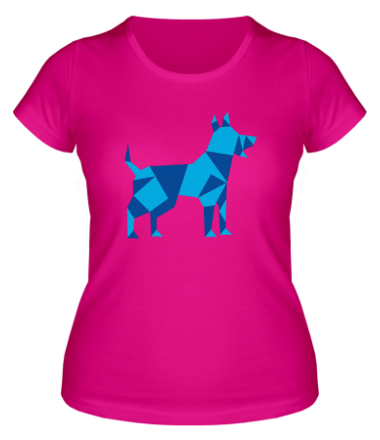 Женская футболка Абстрактная собака