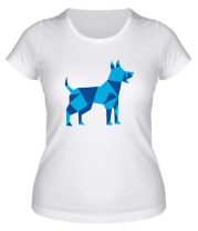 Женская футболка Абстрактная собака фото
