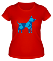 Женская футболка Абстрактная собака фото
