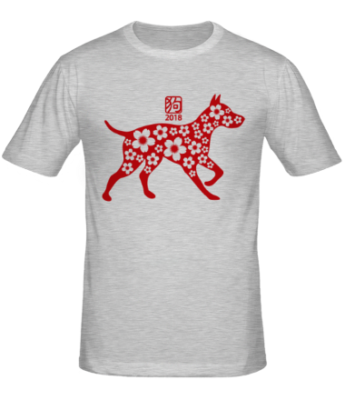 Мужская футболка Собака и символ 2018