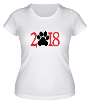 Женская футболка Новый год 2018 фото