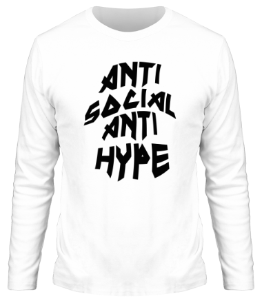 Мужская футболка длинный рукав Anti Social Anti Hype
