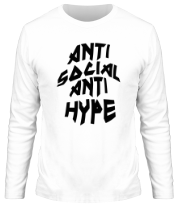 Мужская футболка длинный рукав Anti Social Anti Hype фото