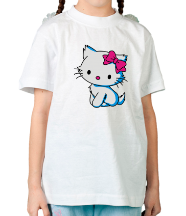 Детская футболка Kitty - котенок