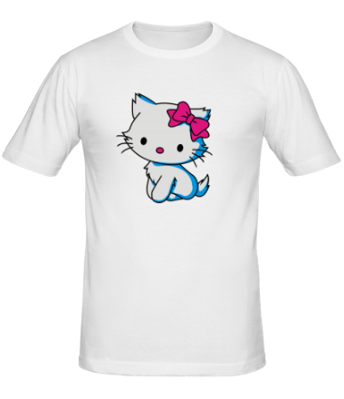 Мужская футболка Kitty - котенок