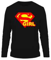 Мужская футболка длинный рукав Supergirl фото