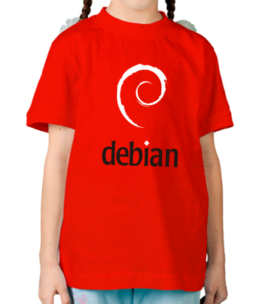 Детская футболка Debian