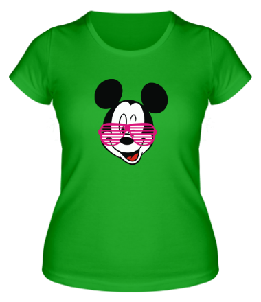 Женская футболка Микки Маус в очках