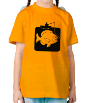 Детская футболка Рыбак и большая рыба фото