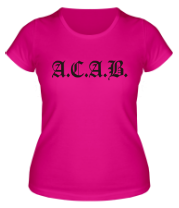Женская футболка ACAB фото
