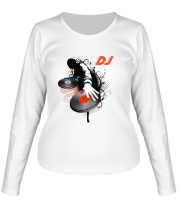 Женская футболка длинный рукав DJ Black фото