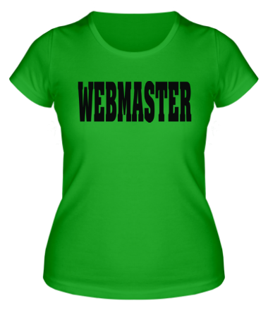 Женская футболка Webmaster