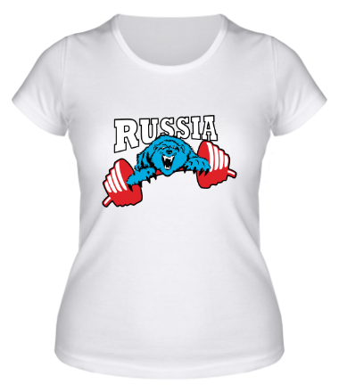Женская футболка Russia PR