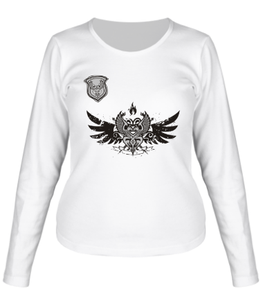 Женская футболка длинный рукав Кельтский орнамент