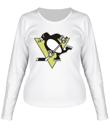 Женская футболка длинный рукав Pittsburgh Penguins
