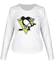 Женская футболка длинный рукав Pittsburgh Penguins фото