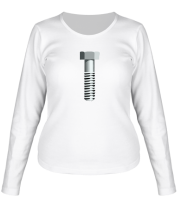 Женская футболка длинный рукав Болт фото