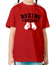 Детская футболка Boxing Russia фото