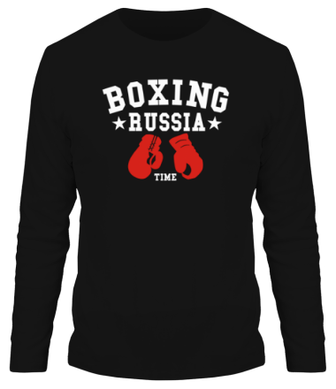 Мужская футболка длинный рукав Boxing Russia