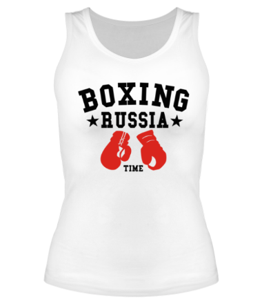 Женская майка борцовка Boxing Russia