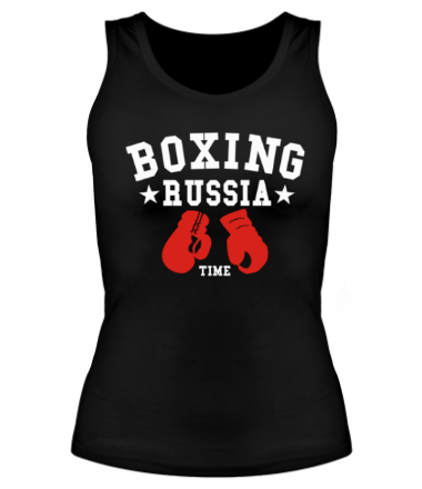 Женская майка борцовка Boxing Russia