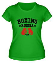 Женская футболка Boxing Russia фото