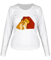 Женская футболка длинный рукав Король Лев фото