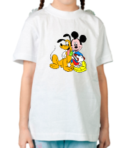 Детская футболка Микки и Плуто фото