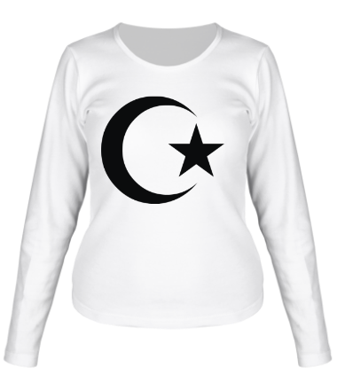 Женская футболка длинный рукав Мусульманин