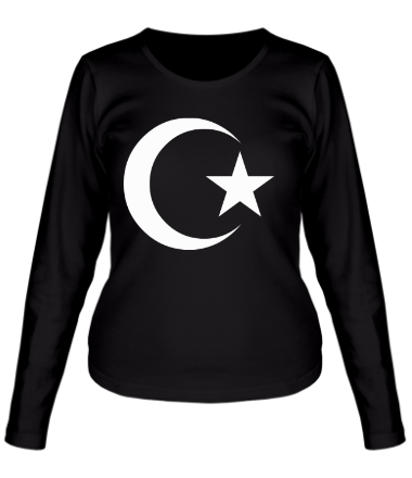 Женская футболка длинный рукав Мусульманин