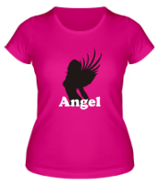 Женская футболка Девушка Ангел фото