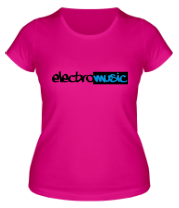Женская футболка Electro music фото