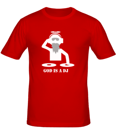 Мужская футболка God is a DJ