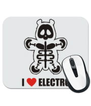 Коврик для мыши I love electro фото