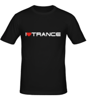 Мужская футболка I love trance фото